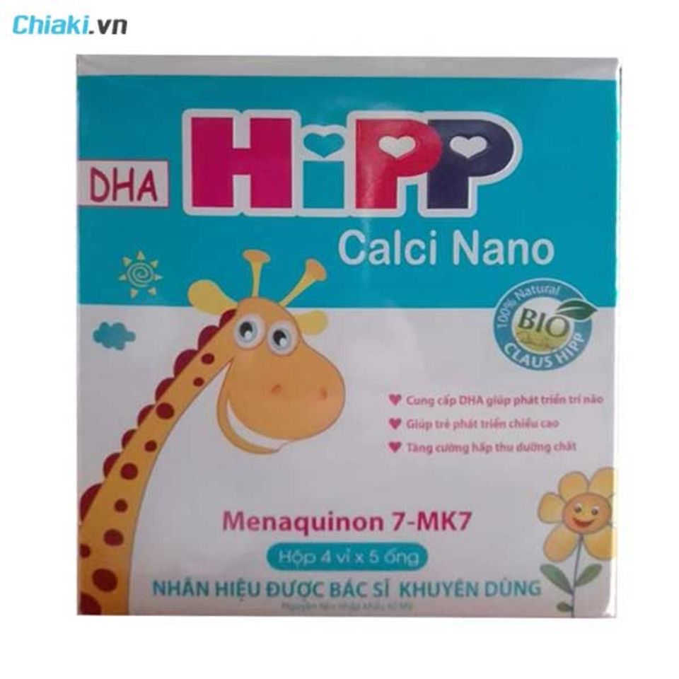 Canxi cho b&agrave; bầu dạng ống Hipp Calci Nano