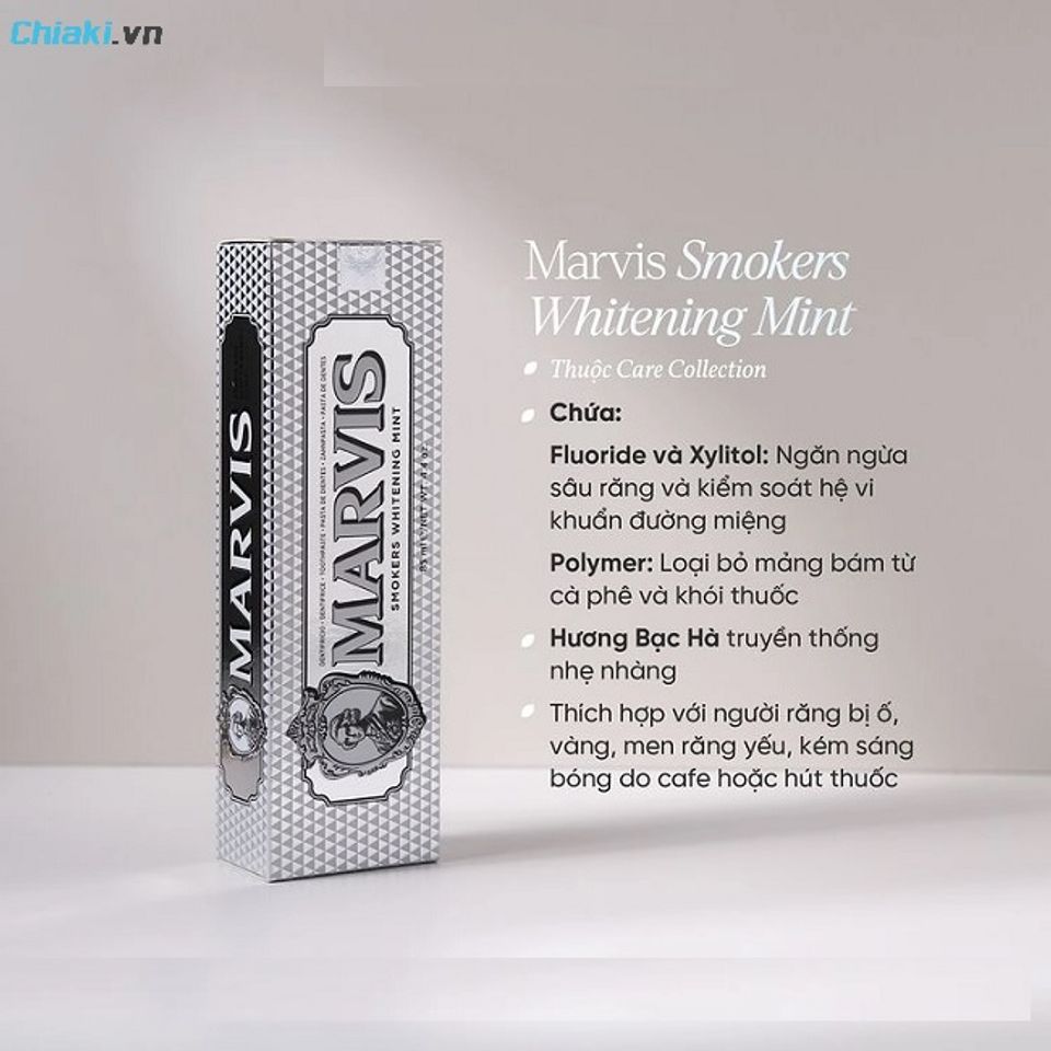 Kem đ&aacute;nh răng Marvis hỗ trợ bảo vệ men răng