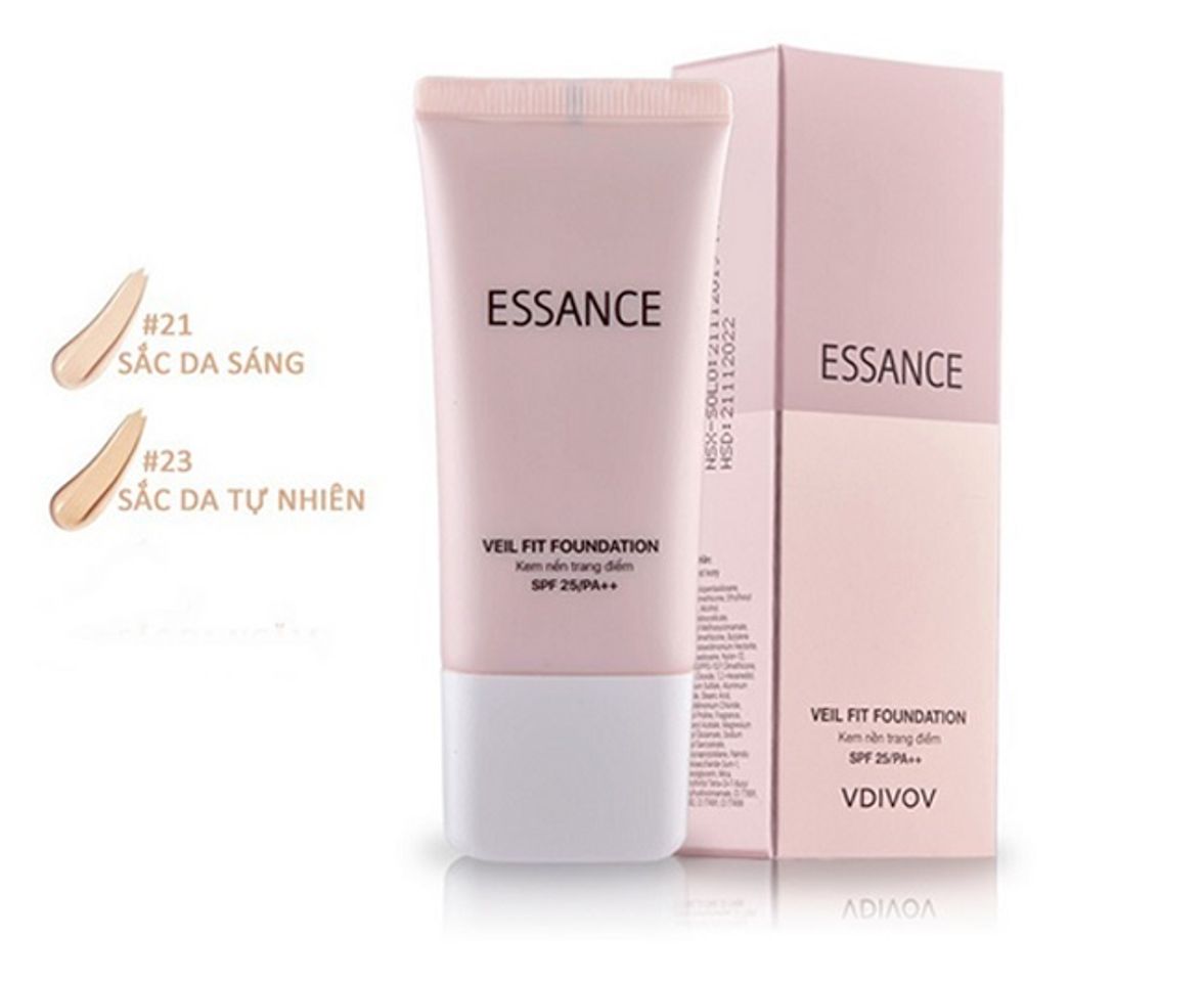 Kem nền kiềm dầu Essance Veil Fit Foundation cho da thường