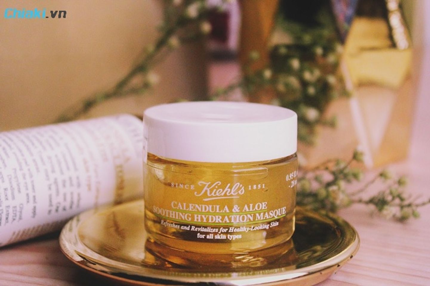 Mặt nạ dưỡng da tại nh&agrave; hoa c&uacute;c Kiehl's Calendula & Aloe