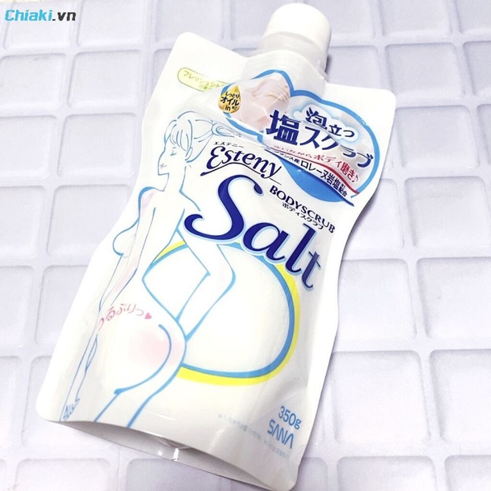 Muối tắm tẩy da chết Nhật Bản Sana Esteny Salt loại bỏ lớp sừng gi&agrave; cỗi