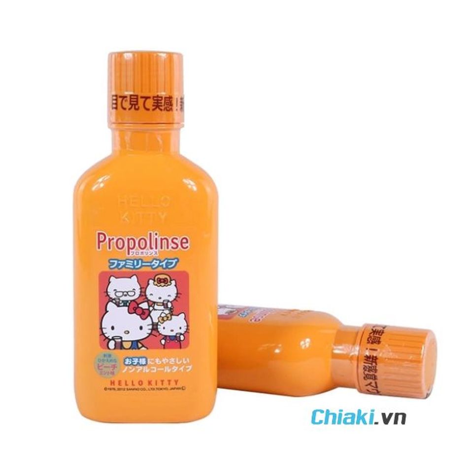 Nước muối s&uacute;c miệng cho b&eacute; Propolinse Hello Kitty