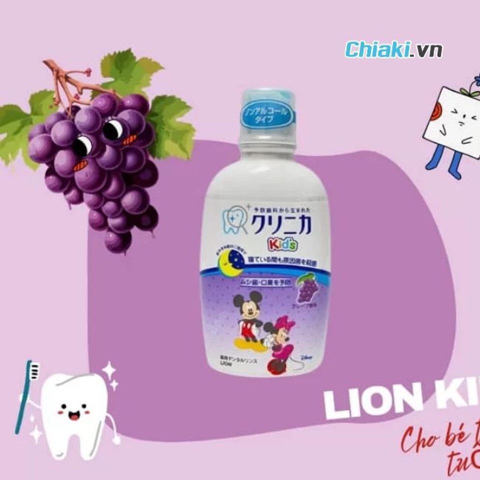 Nước s&uacute;c miệng cho b&eacute; dưới 2 tuổi Clinica Dental Rinse Kids