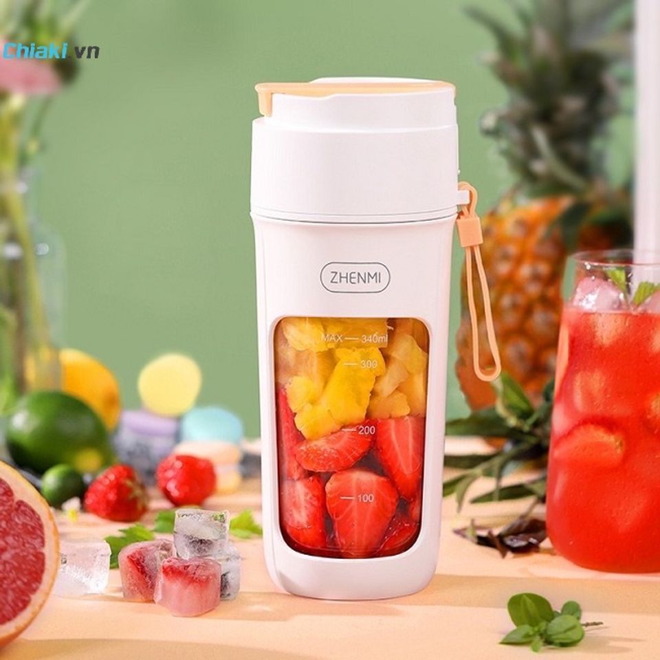 M&aacute;y xay sinh tố cầm tay Zhenmi 10 lưỡi