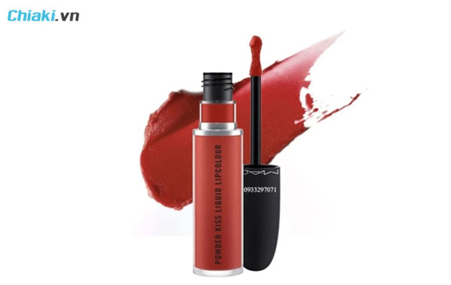 son đỏ berry Mac Powder Kiss Liquid Lipcolour 991 đỏ gạch