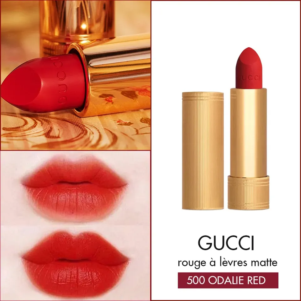 Son l&igrave; Gucci m&agrave;u 500 Odalie Red Matte