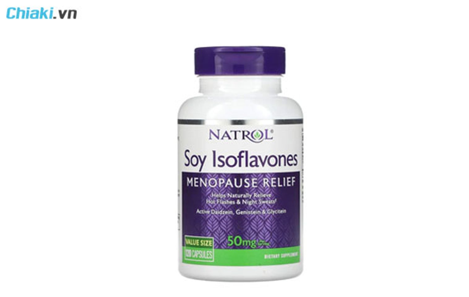Vi&ecirc;n uống trị mụn nội tiết Natrol Soy Isoflavones