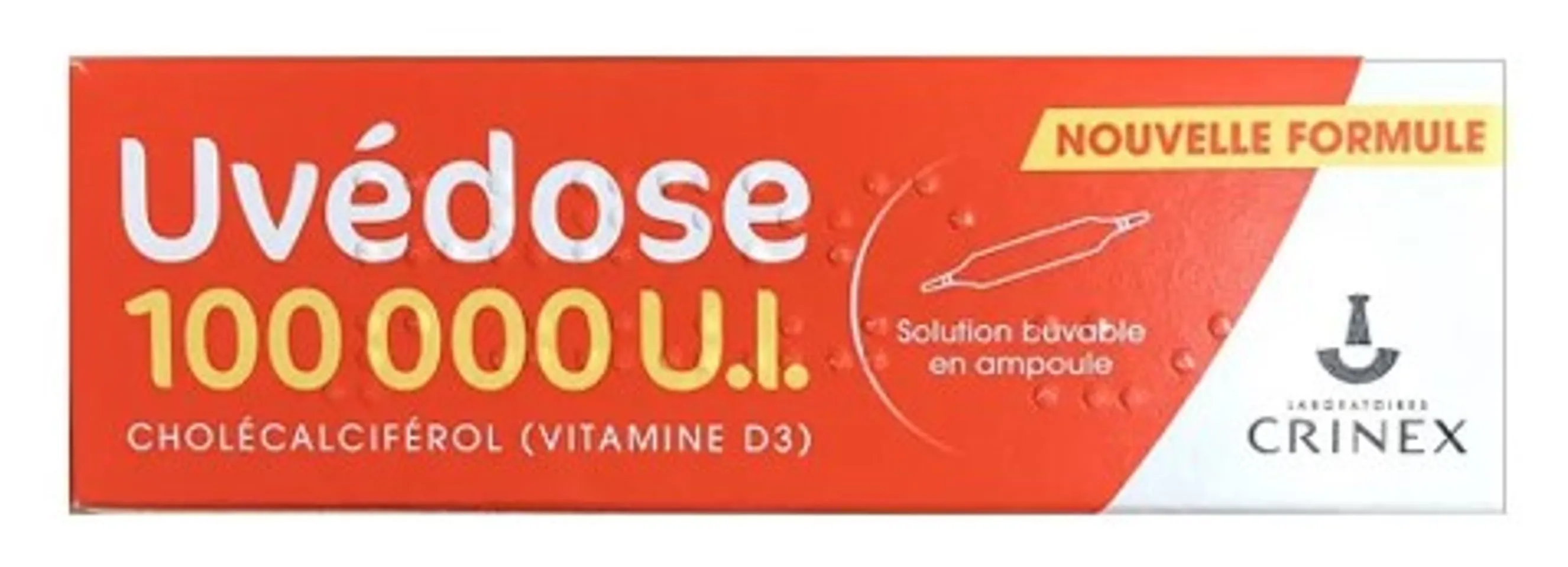 Vitamin D3 Uvedose liều cao 100000 UI chính hãng từ Pháp