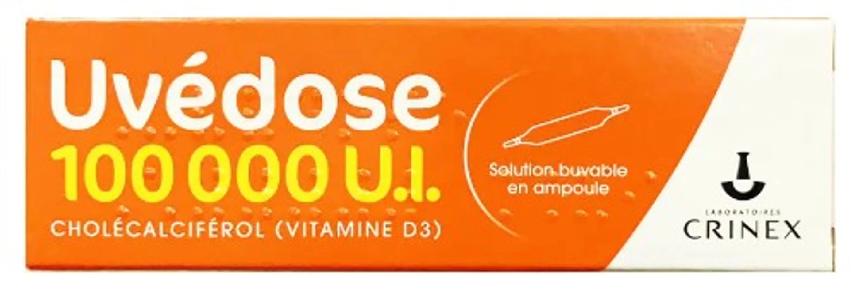 Vitamin D3 Uvedose liều cao 100000 UI chính hãng của Pháp