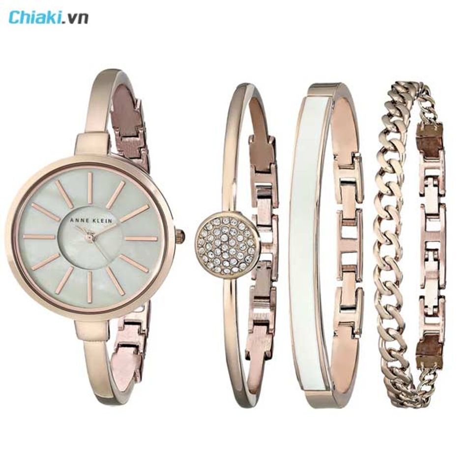 Đồng hồ Anne Klein AK/1470RGST k&egrave;m 3 lắc tay&nbsp;