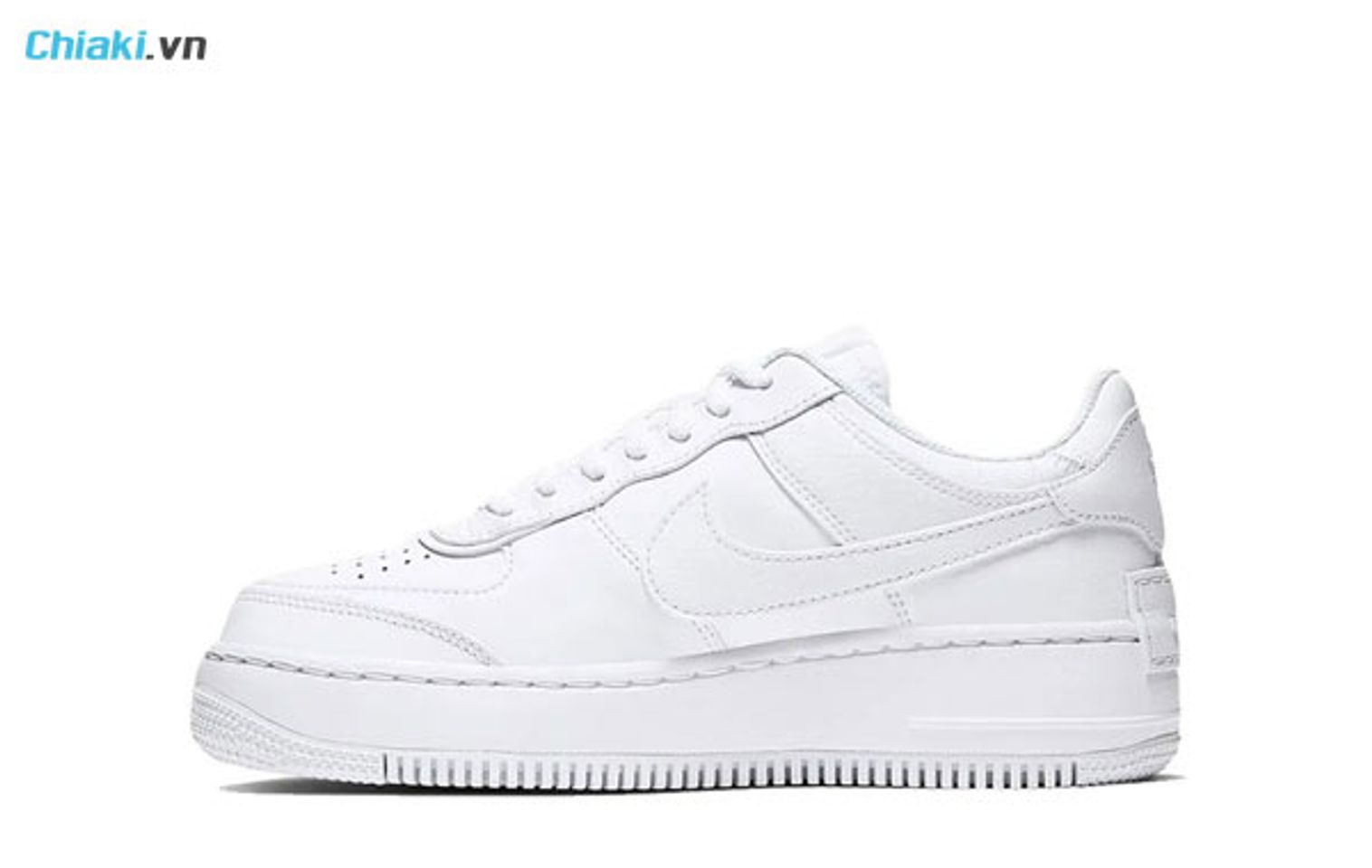 trong c&aacute;c mẫu gi&agrave;y Nike phải kể đến Air Force 1 Shadow Triple White CI0919-100