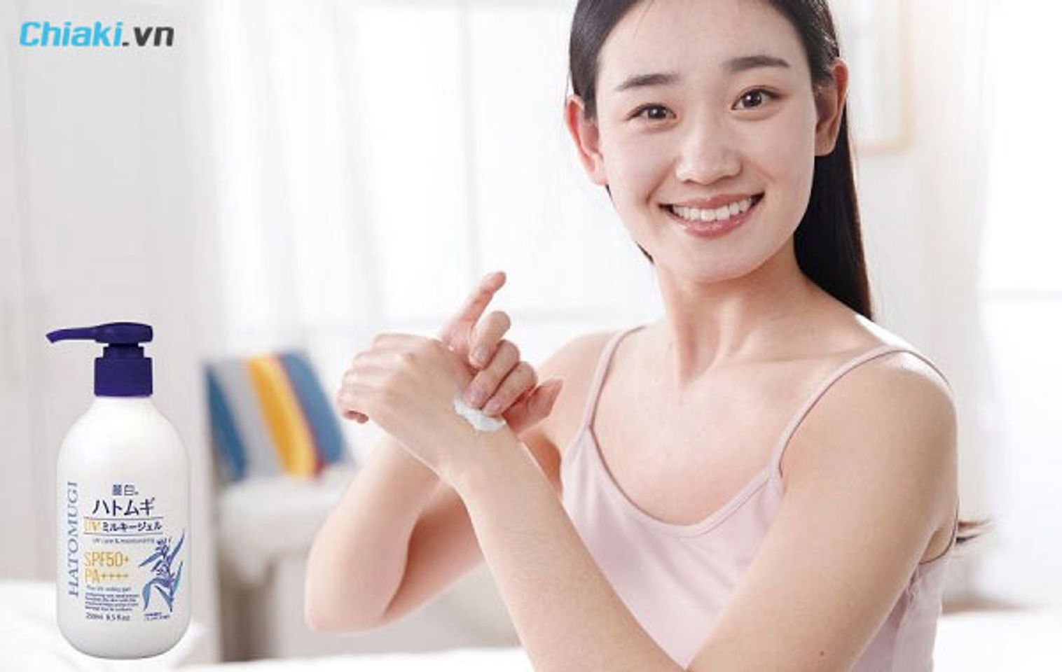 c&aacute;ch sử dụng Kem chống nắng hatomugi