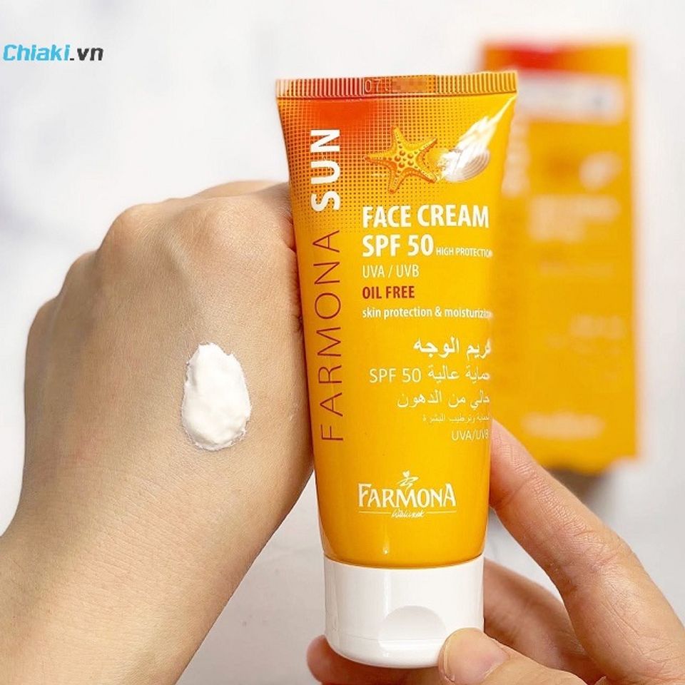 Kem chống nắng kiềm dầu Farmona Sun Face Cream Oil Free Spf 50