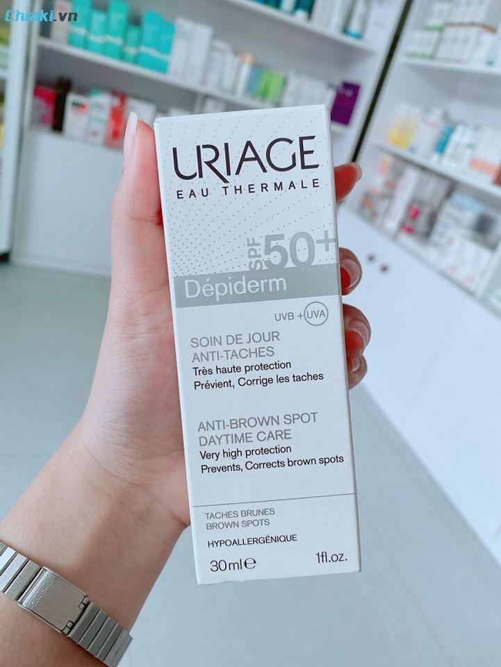Kem chống nắng Uriage Depiderm SPF50 Soin De Jour Anti-Taches chống nắng, chống n&aacute;m da