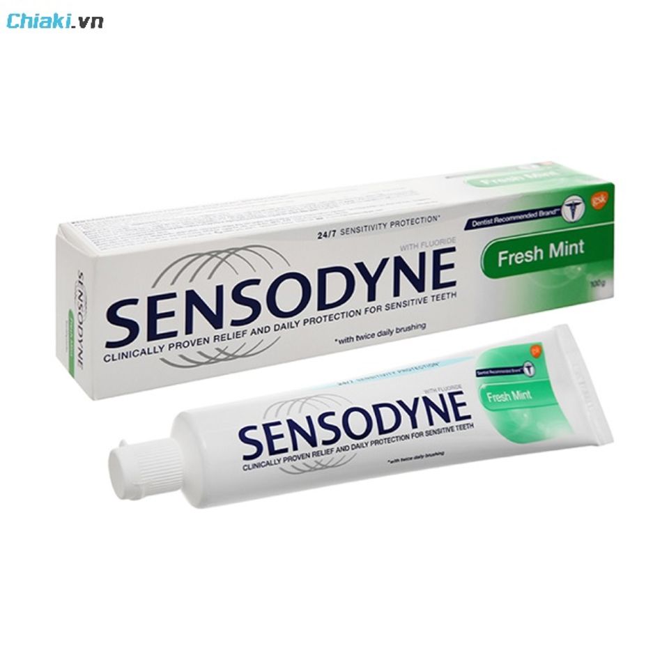 Kem đ&aacute;nh răng chứa Flour Sensodyne Bạc H&agrave; th&iacute;ch hợp sử dụng cho những người c&oacute; răng nhạy cảm.