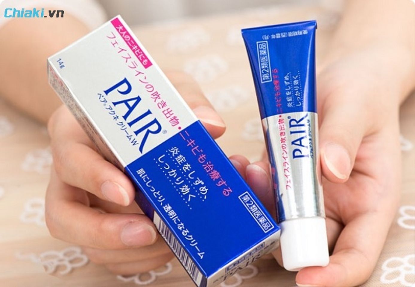 Kem trị mụn cho b&agrave; bầu của Nhật Pair l&agrave;nh t&iacute;nh v&agrave; l&agrave;nh t&iacute;nh với b&agrave; bầu