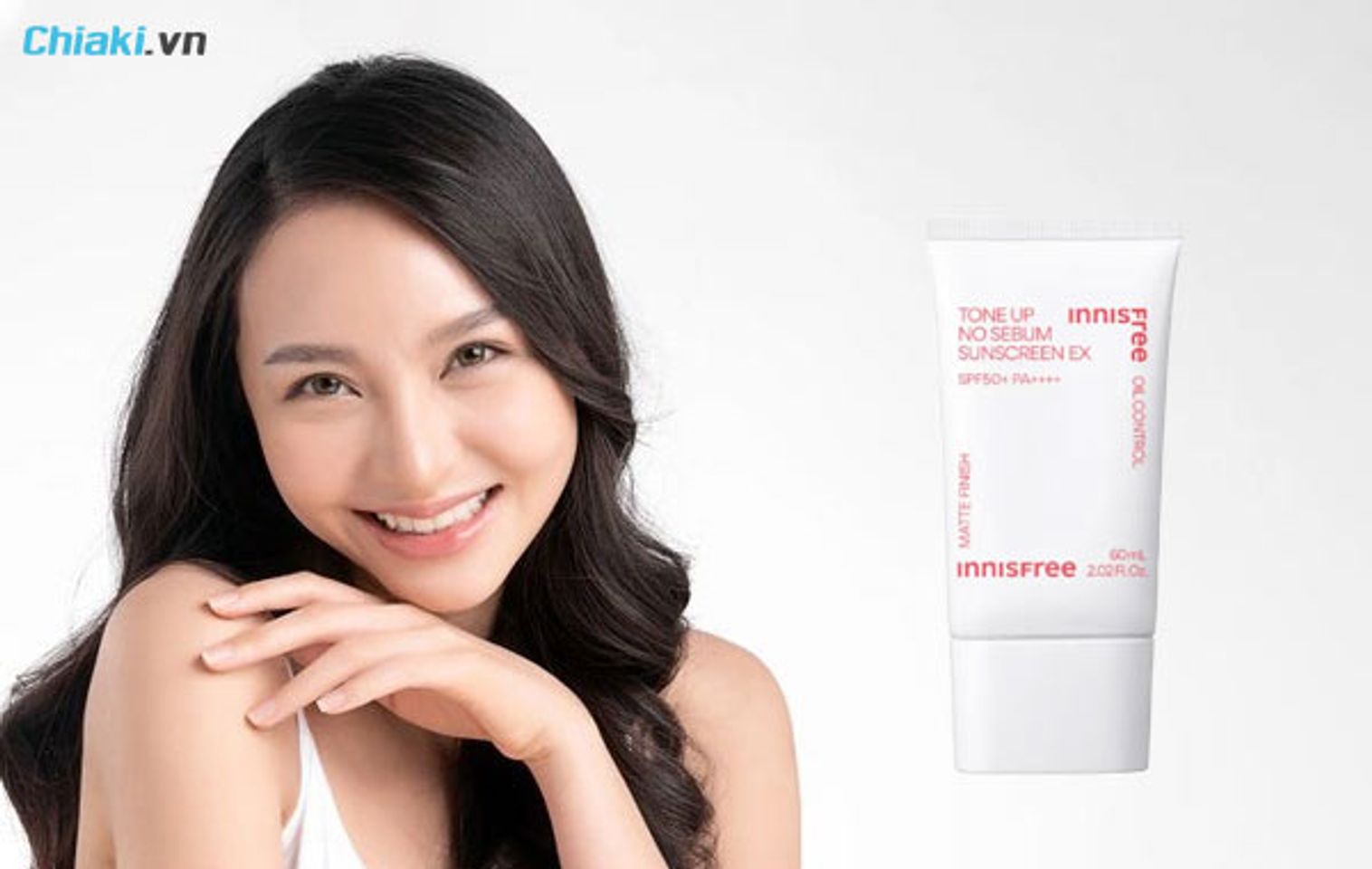 kem chống nắng innisfree hồng ph&ugrave; hợp với mọi l&agrave;n da