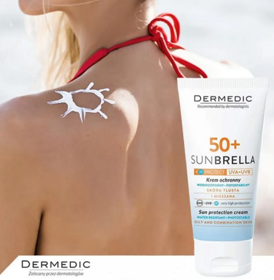 Kem chống nắng cho da dầu v&agrave; hỗn hợp Dermedic Sunbrella SPF 50+