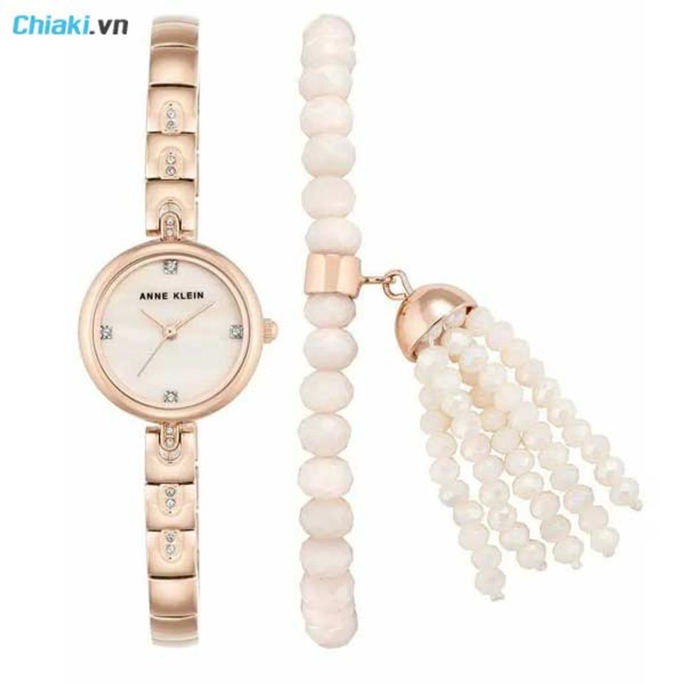 Set đồng hồ Anne Klein AK/2854RGST Rose Gold k&egrave;m v&ograve;ng&nbsp;