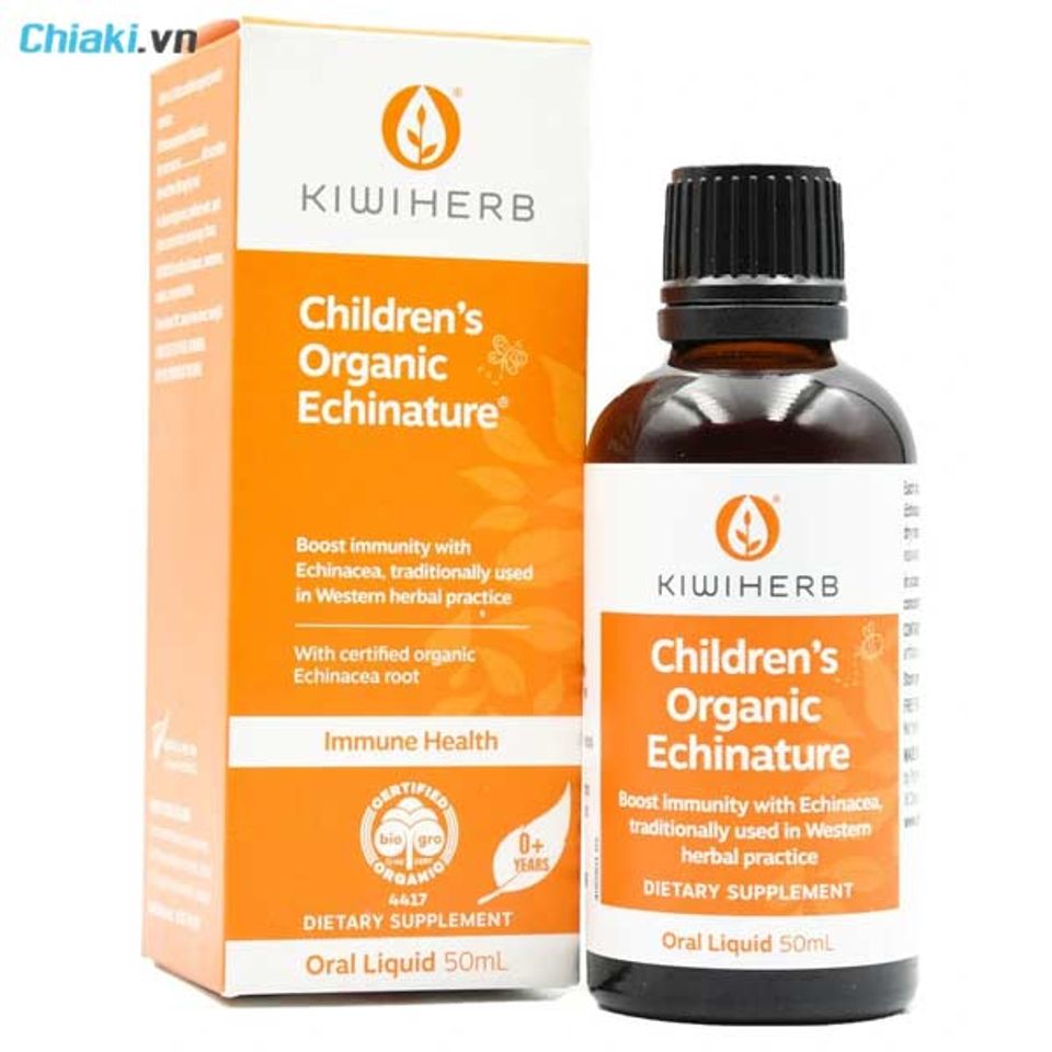 Thực phẩm chức năng tăng sức đề kh&aacute;ng Siro Kiwiherb Children's Organic Echinature