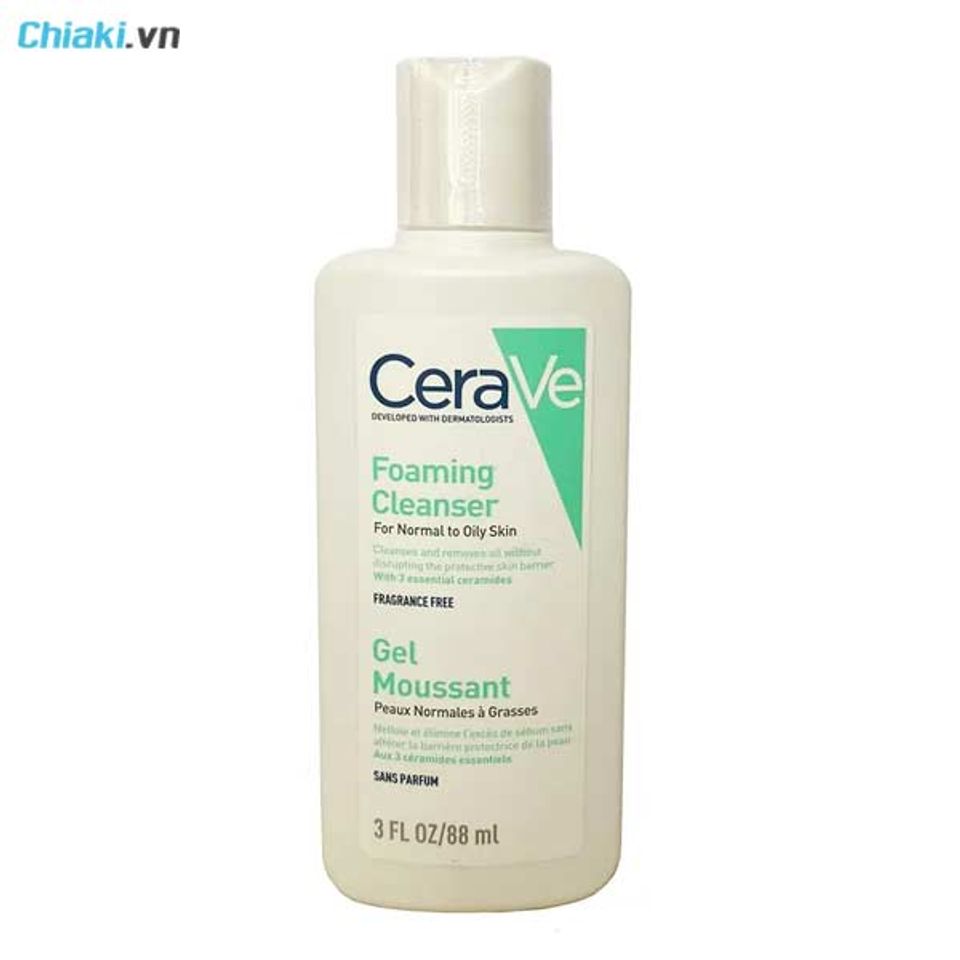 Sữa rửa mặt CeraVe Foaming Facial Cleanser l&agrave;m sạch s&acirc;u, kiểm so&aacute;t dầu nhờn&nbsp;