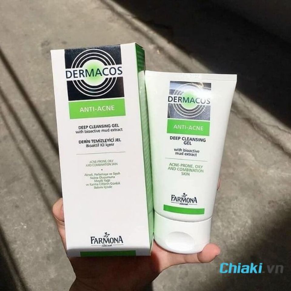 Sữa rửa mặt dạng gel cho da mụn Dermacos