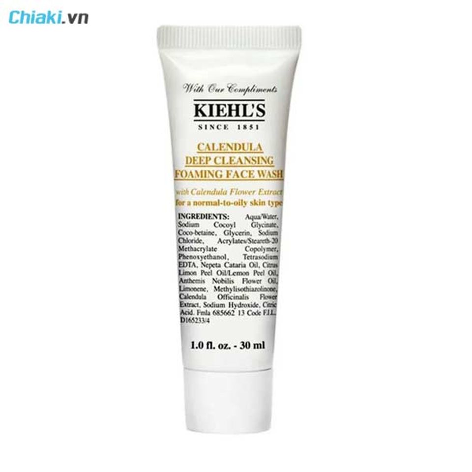 Sữa rửa mặt hoa c&uacute;c Kiehl's Calendula Deep Cleansing Foam Face Wash