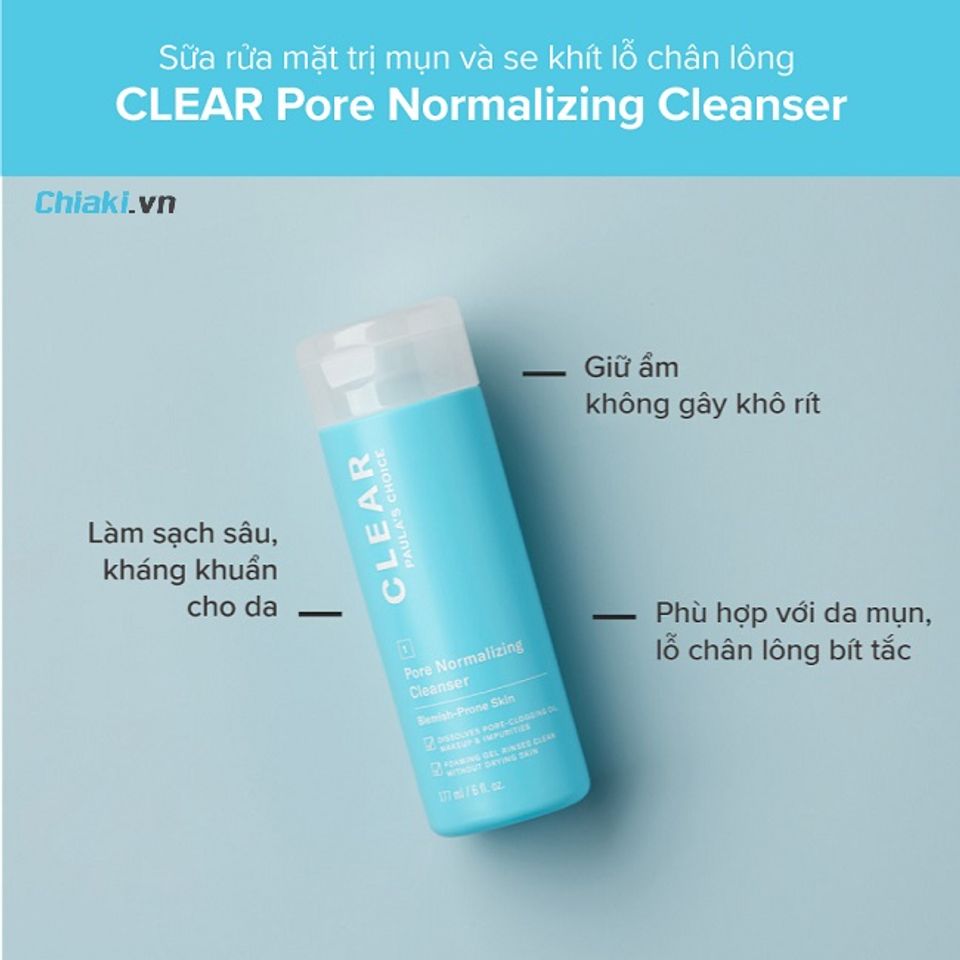 Sữa Rửa Mặt Paula&rsquo;s Choice Clear Pore Normalizing Cleanser 