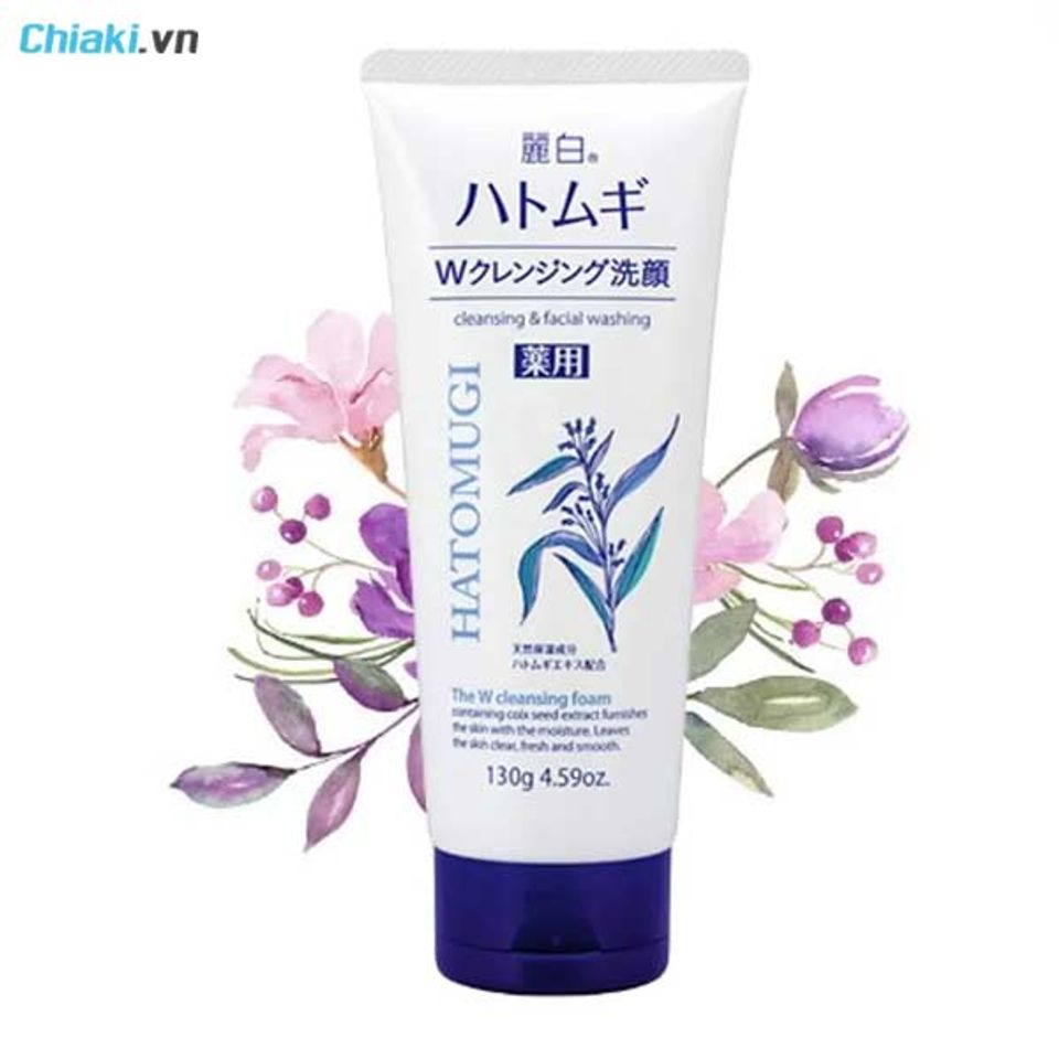 Sữa rửa mặt cho da hỗn hợp thi&ecirc;n dầu gi&aacute; học sinh Hatomugi Naturie
