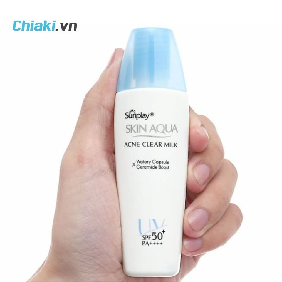 Sữa chống nắng Sunplay Skin Aqua Acne Clear Milk SPF50+ PA++++