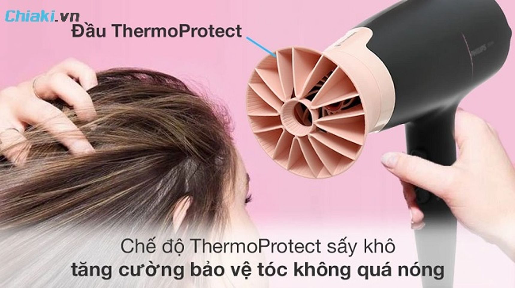 Chế độ sấy bảo vệ t&oacute;c hư tổn c&oacute; nguồn nhiệt kh&ocirc;ng qu&aacute; n&oacute;ng
