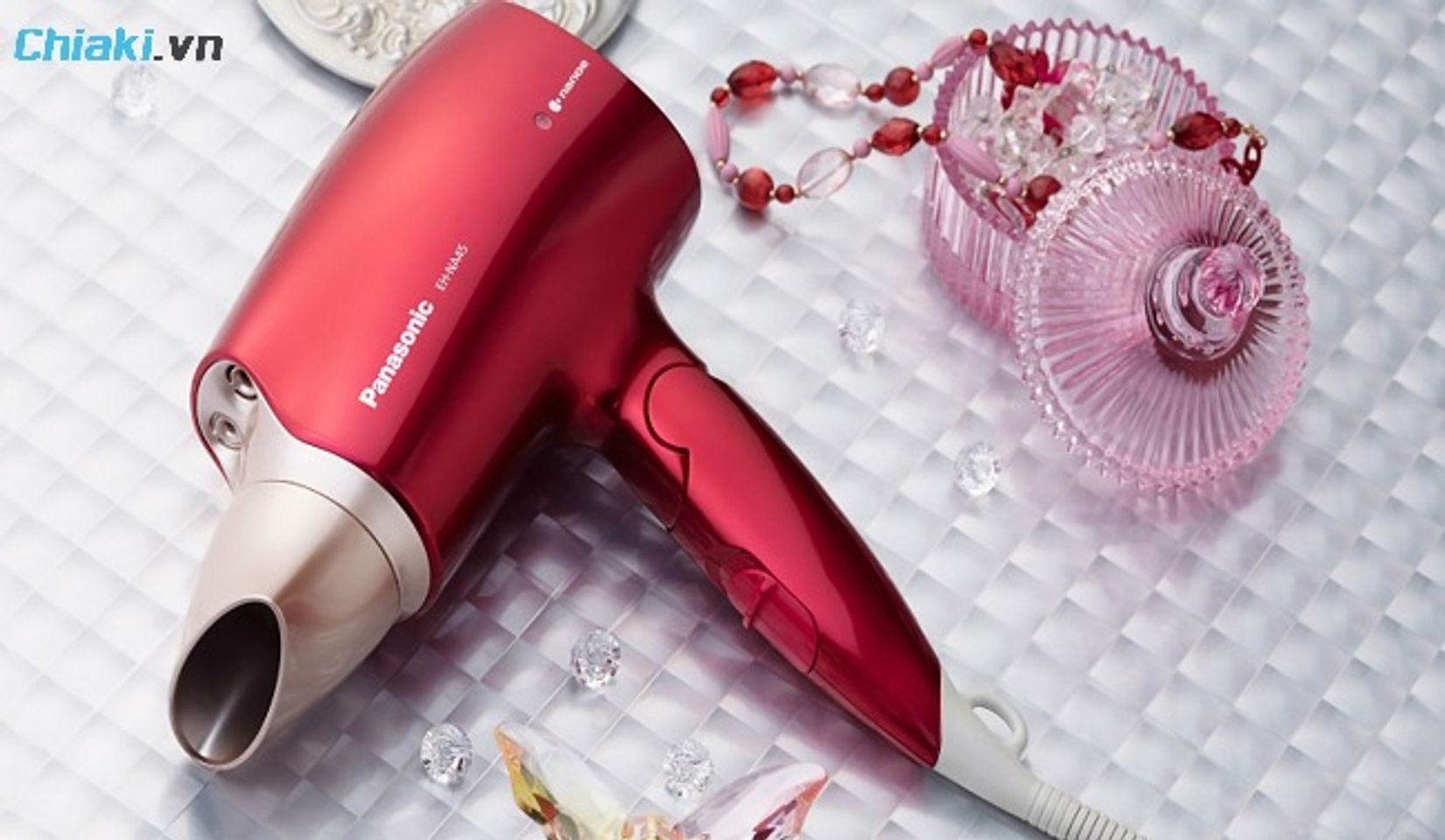 M&aacute;y sấy t&oacute;c ion &acirc;m Panasonic EH-NA45RP645 gi&uacute;p t&oacute;c su&ocirc;n mượt