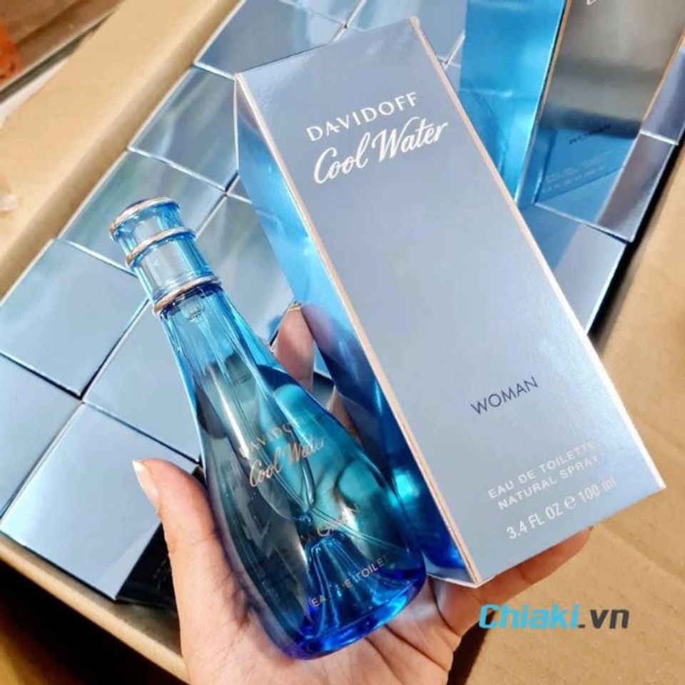 Nước hoa chai m&agrave;u xanh dương Davidoff Cool Water Woman