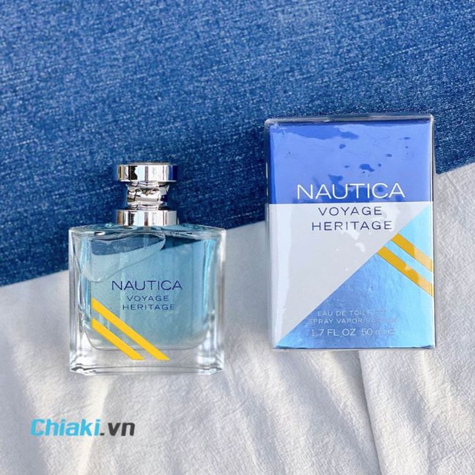 Nước hoa m&agrave;u xanh cho nam Nautica Voyage Heritage