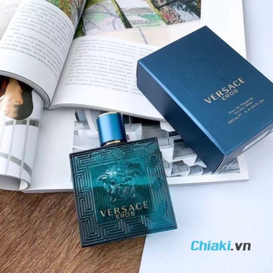 Nước hoa nam m&agrave;u xanh Versace Eros For Men