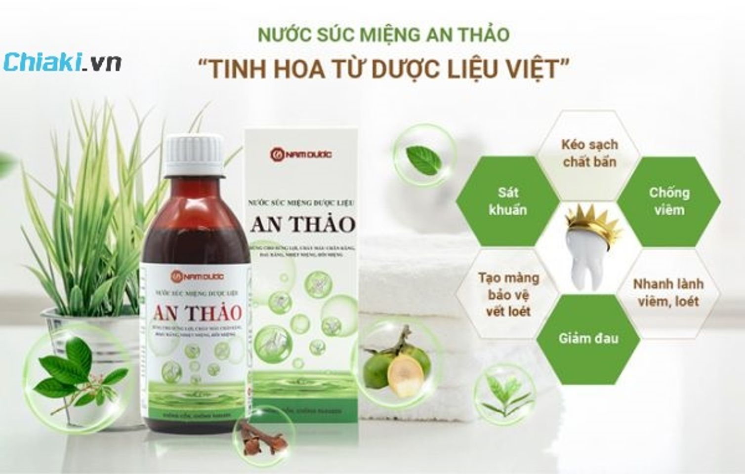 Tại sao n&ecirc;n d&ugrave;ng nước s&uacute;c miệng thảo mộc?