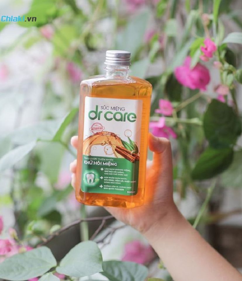 Nước s&uacute;c miệng chiết xuất thi&ecirc;n nhi&ecirc;n Dr Care