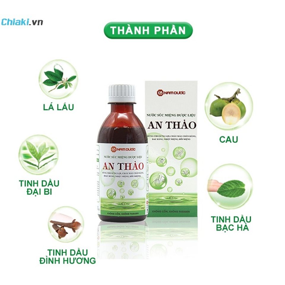Nước s&uacute;c miệng dược liệu An Thảo