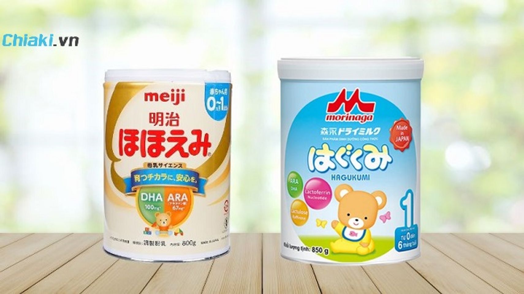 N&ecirc;n chọn sữa Morinaga hay Meiji?