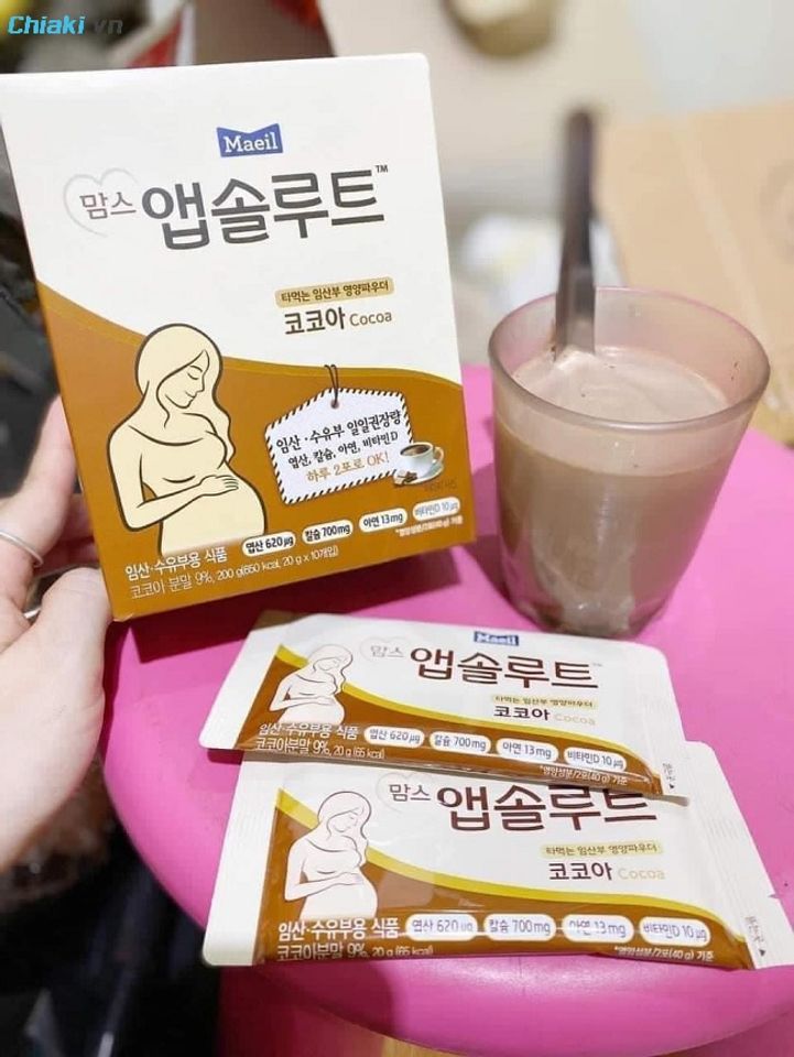 Sữa bầu tốt cho mẹ v&agrave; b&eacute; 3 th&aacute;ng cuối Maeil H&agrave;n Quốc