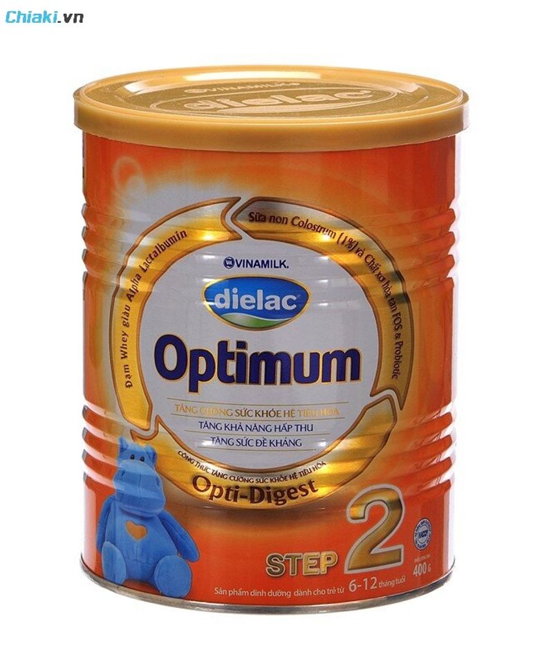 Sữa bột Vinamilk Dielac Optimum Step 2 hỗ trợ tăng c&acirc;n vượt trội