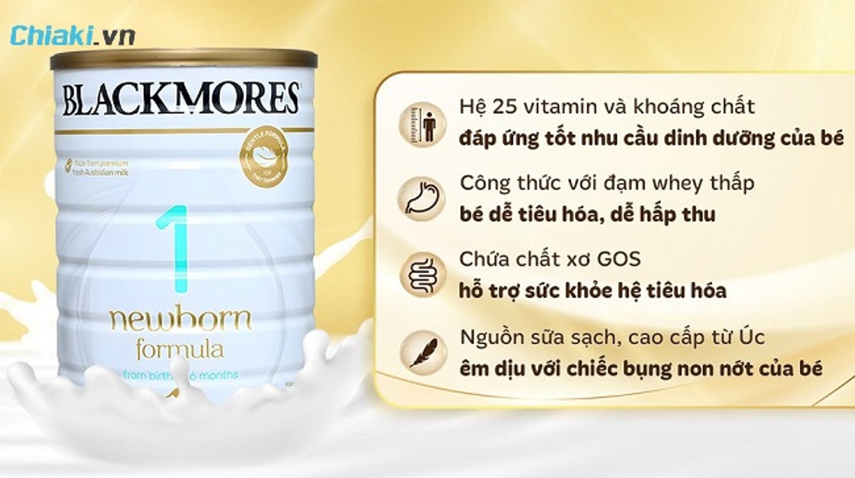 Sữa Blackmores 1 d&agrave;nh cho b&eacute; 0-6 th&aacute;ng tuổi
