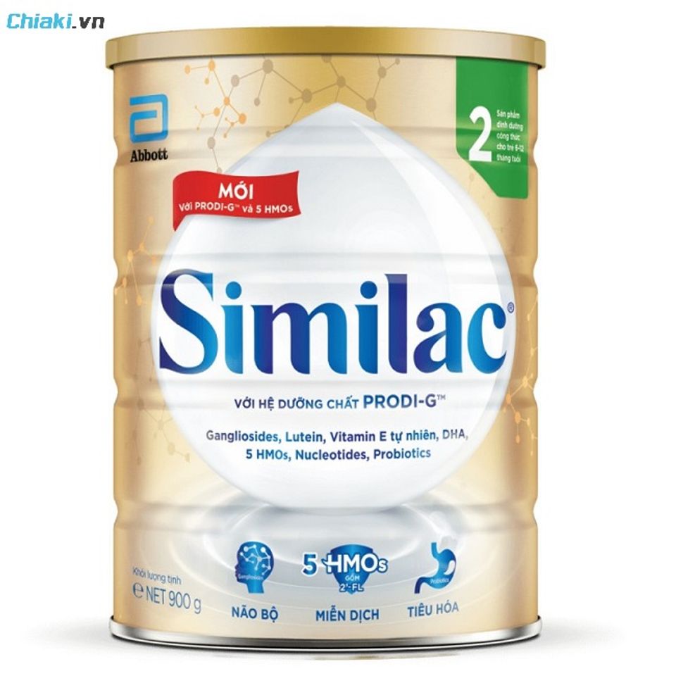 Sữa ph&aacute;t triển tr&iacute; n&atilde;o v&agrave; tăng c&acirc;n Similac Gain IQ số 2