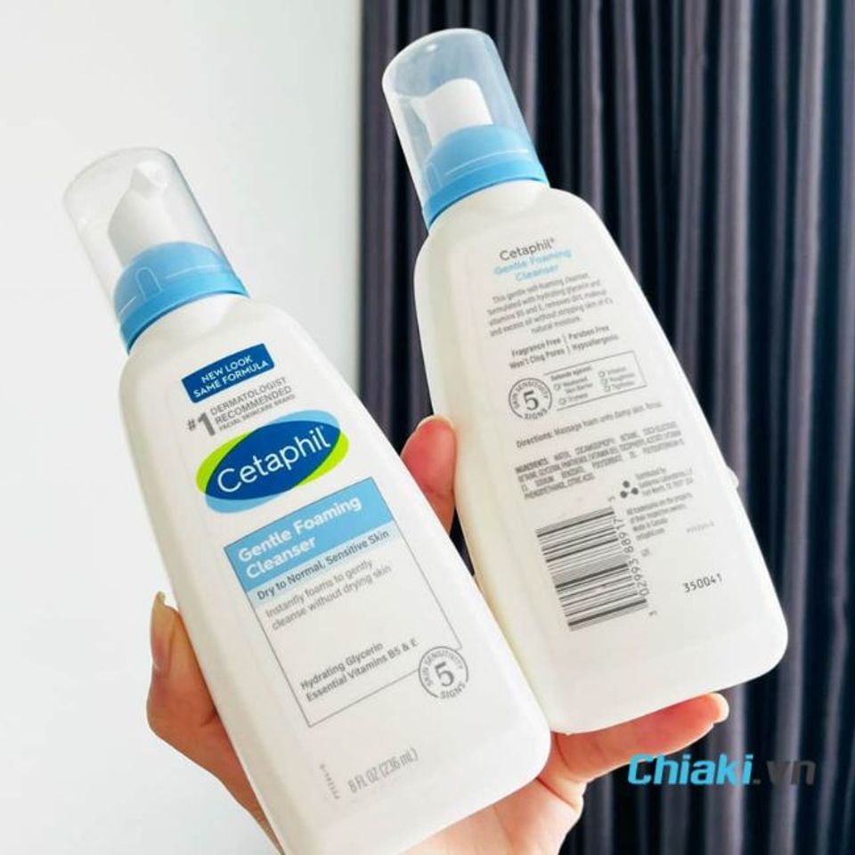 Sữa rửa mặt Cetaphil Gentle Foaming Cleanser cho da mụn