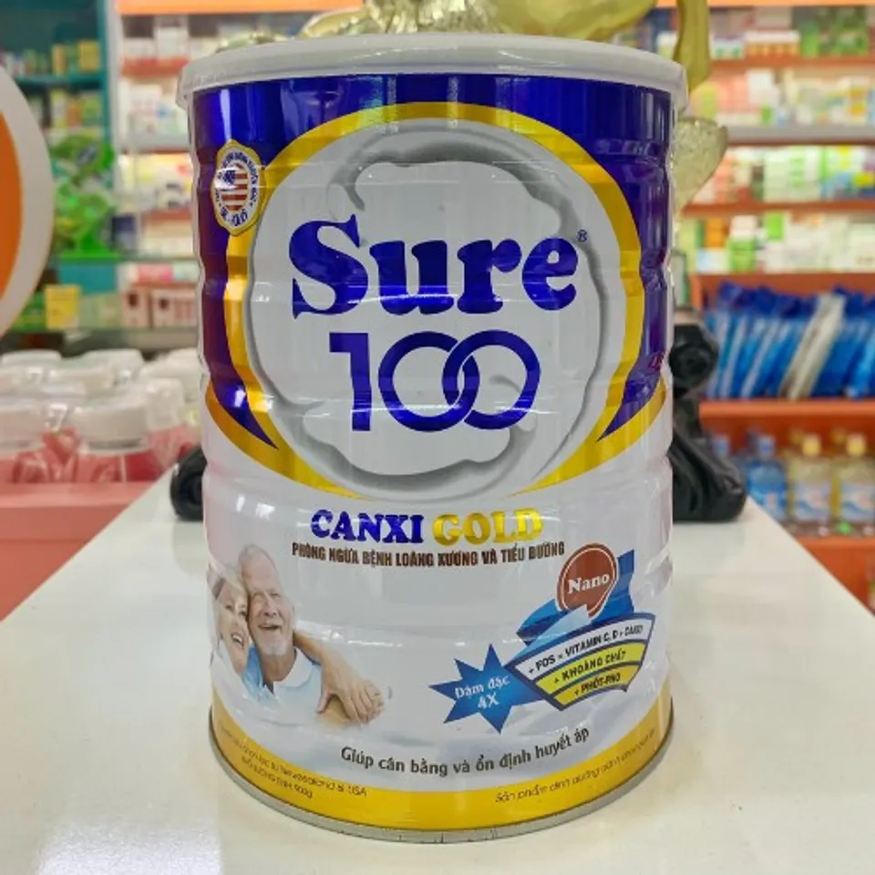 Công dụng sữa Sure 100 Canxi Gold hỗ trợ phòng ngừa loãng xương và tiểu đường