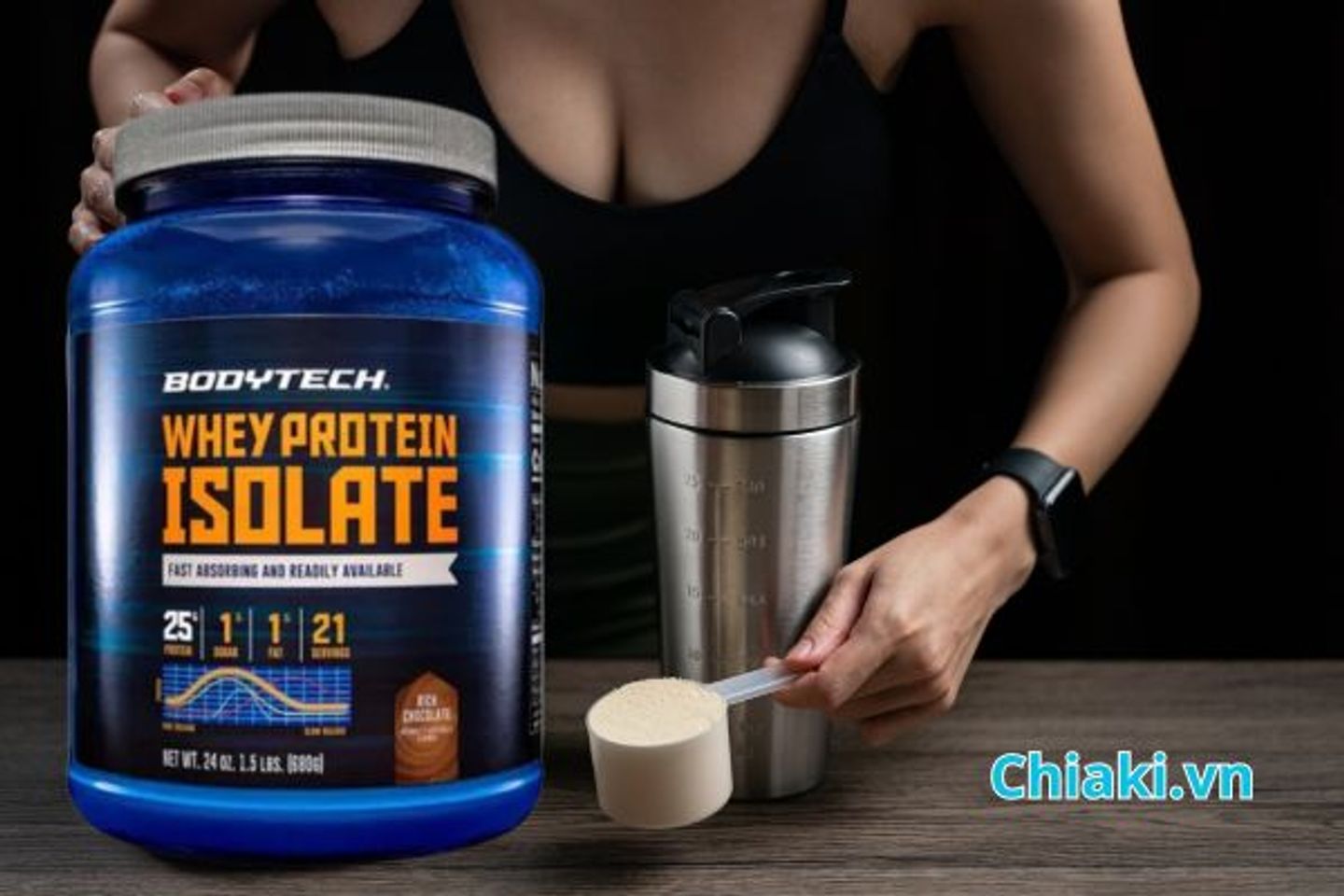 Bột hỗ trợ tăng cơ Body Tech Whey Protein Isolate