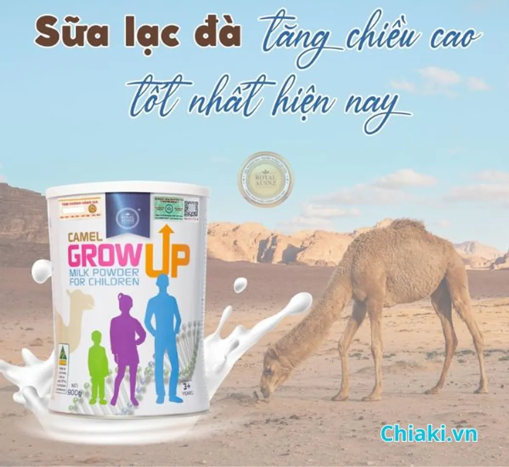 Sữa bột tăng độ cao Royal Ausnz Camel Grow Up Milk Powder