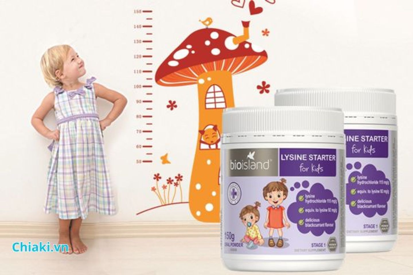 Bioisland Lysine Starter tăng chiều cao của &Uacute;c