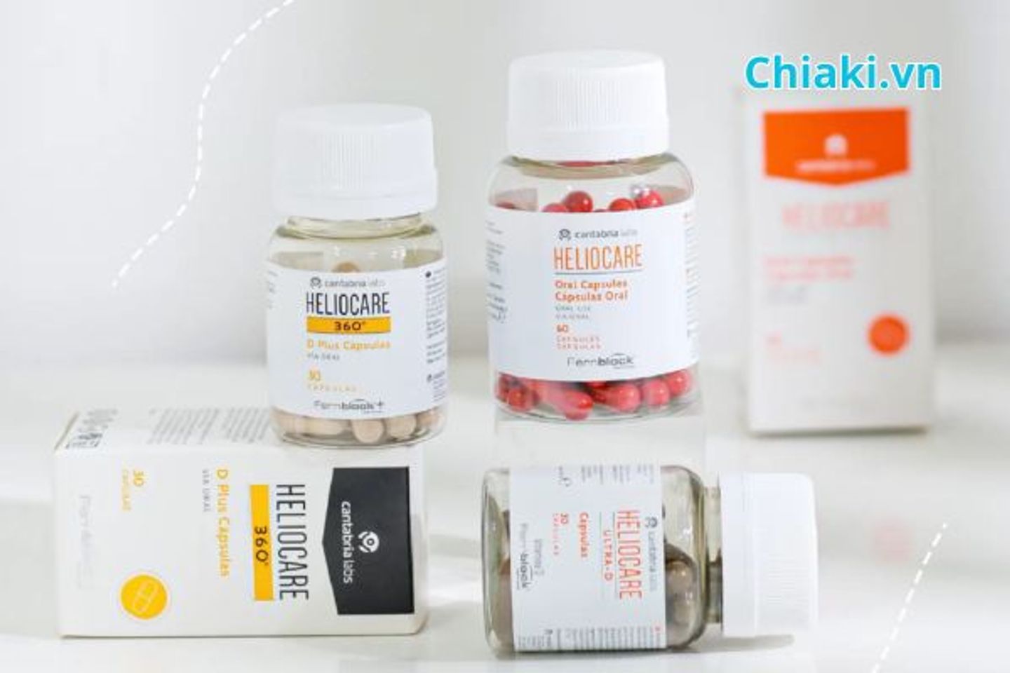 Vi&ecirc;n uống chống nắng Heliocare c&oacute; mấy loại?