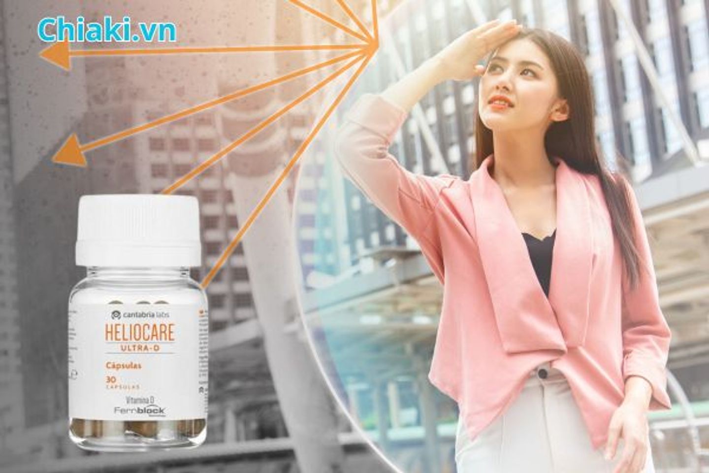 Vi&ecirc;n uống chống nắng Heliocare gi&uacute;p bảo vệ da to&agrave;n diện khỏi tia UVA, UVB, IR-A v&agrave; &aacute;nh s&aacute;ng xanh
